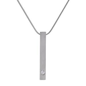 B.Tiff Supera Bar Stainless Steel Pendant w/ 16” Necklace (Retail $105)